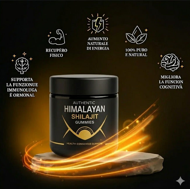 Shilajit Gummies 💎 Integratore Alimentare - Aumenta la tua energia!